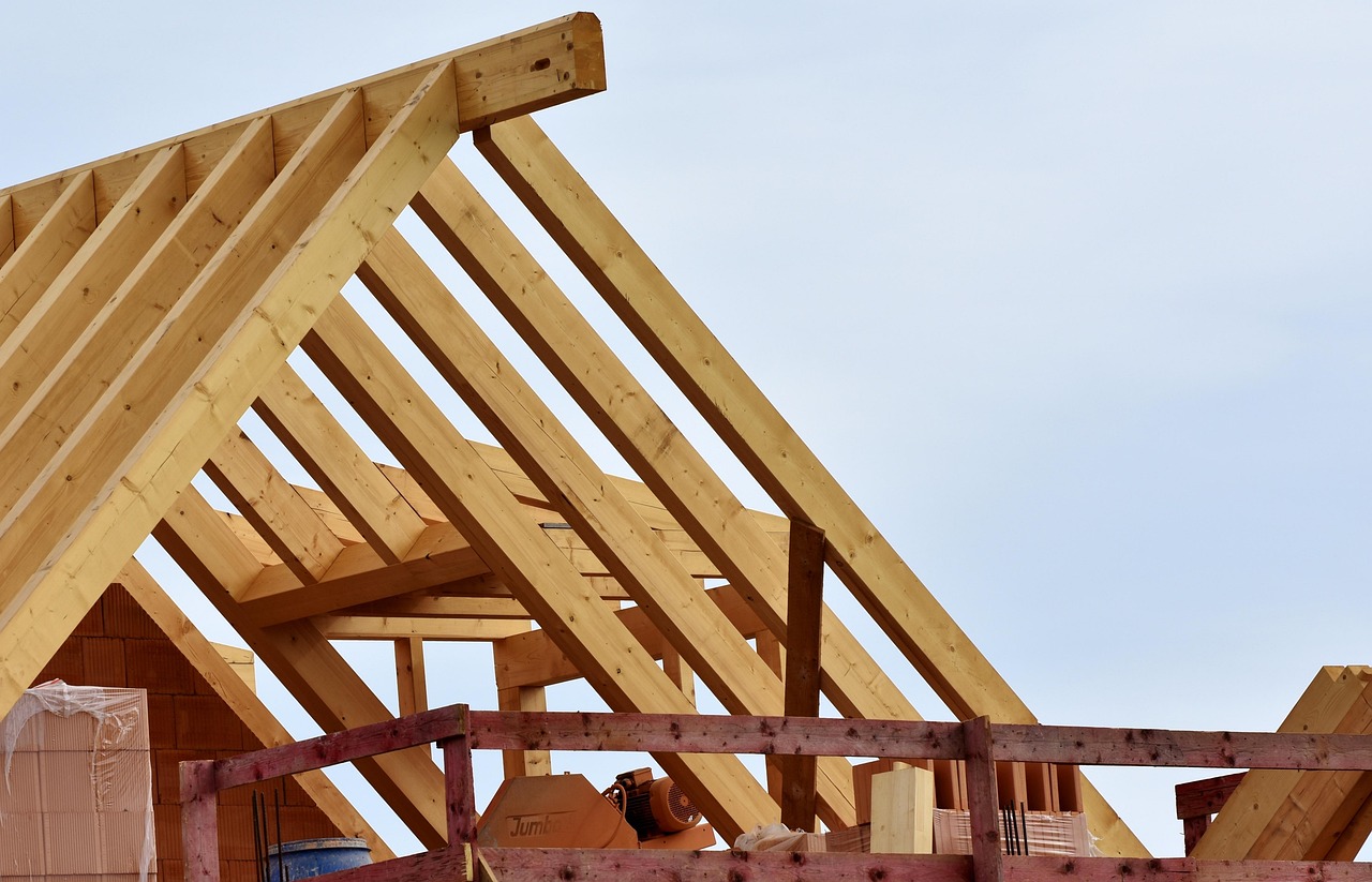 Timber roof framing